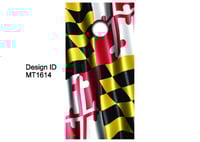 Image 1 of Brackish Wooder Cornhole Boards - MD Flag - Wavy - MT1614