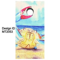 Image 1 of Brackish Wooder Cornhole Boards - Chesapeake Bay Blue Crab - Watercolor - MT2053