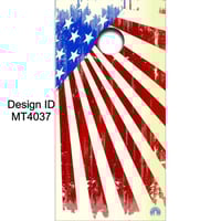 Brackish Wooder Cornhole Boards - Americana - Vintage - MT4037