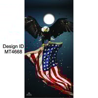 Image 1 of Brackish Wooder Cornhole Boards - Patriotic Bald Eagle - MT4668