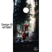 Brackish Wooder Cornhole Boards - Dogs in Woods - MT5867