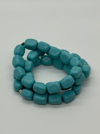 Image 2 of Chunky Turquoise Bracelet Stack