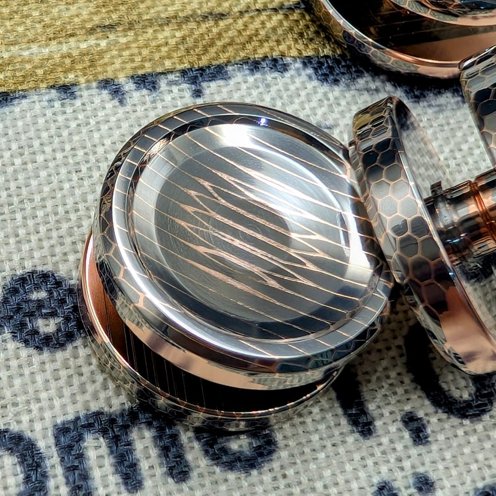 Button out of High Filament Superconductor Vertical Cut
