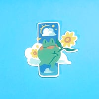 Image 2 of Frog and Flower Day and Night Stickers