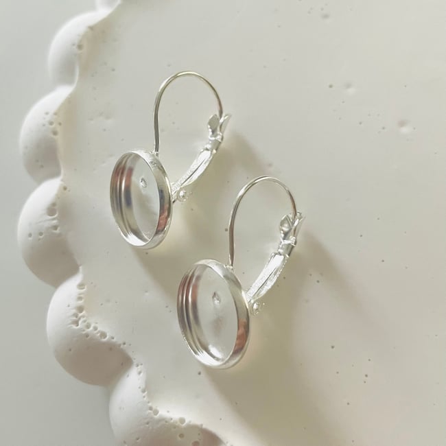 French Lever Earring Settings (5 Pairs)