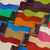 Image 1 of Tarjetero naranja/rojo/azul