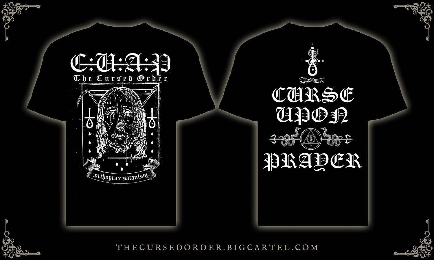CURSE UPON A PRAYER - Orthoprax Satanism T-Shirt