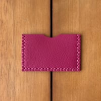 Image 3 of Tarjetero azul/marrón/rosa