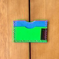 Image 2 of Tarjetero verde/azul/naranja