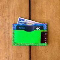 Image 4 of Tarjetero verde/azul/naranja