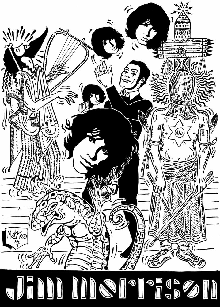 Image of Matteo Guarnaccia - Santi e Briganti, Jim Morrison