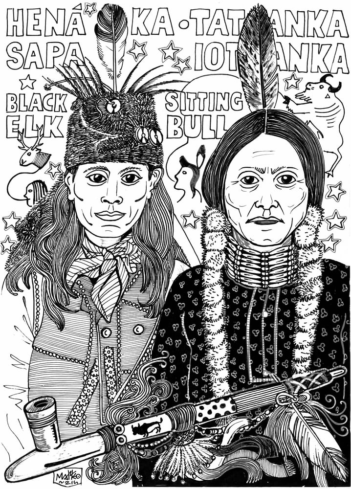 Image of Matteo Guarnaccia - Santi e Briganti, Sitting Bull and Black Elk