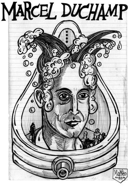 Image of Matteo Guarnaccia - Santi e Briganti, Marcel Duchamp
