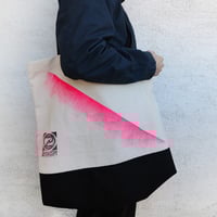 Image 2 of Canvas Tote pink shopper