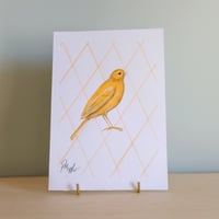 Image 1 of Original Painting - Canary Bird