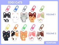 Image 1 of [Original] Colored Cats Keychain