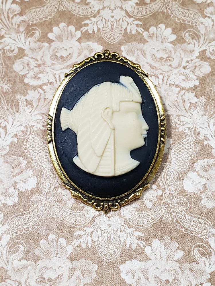 Image of Egyptian Revival Pharaoh Brooch - Egyptian Revival Jewelry - Historical Jewelry - King Tut - Art ...