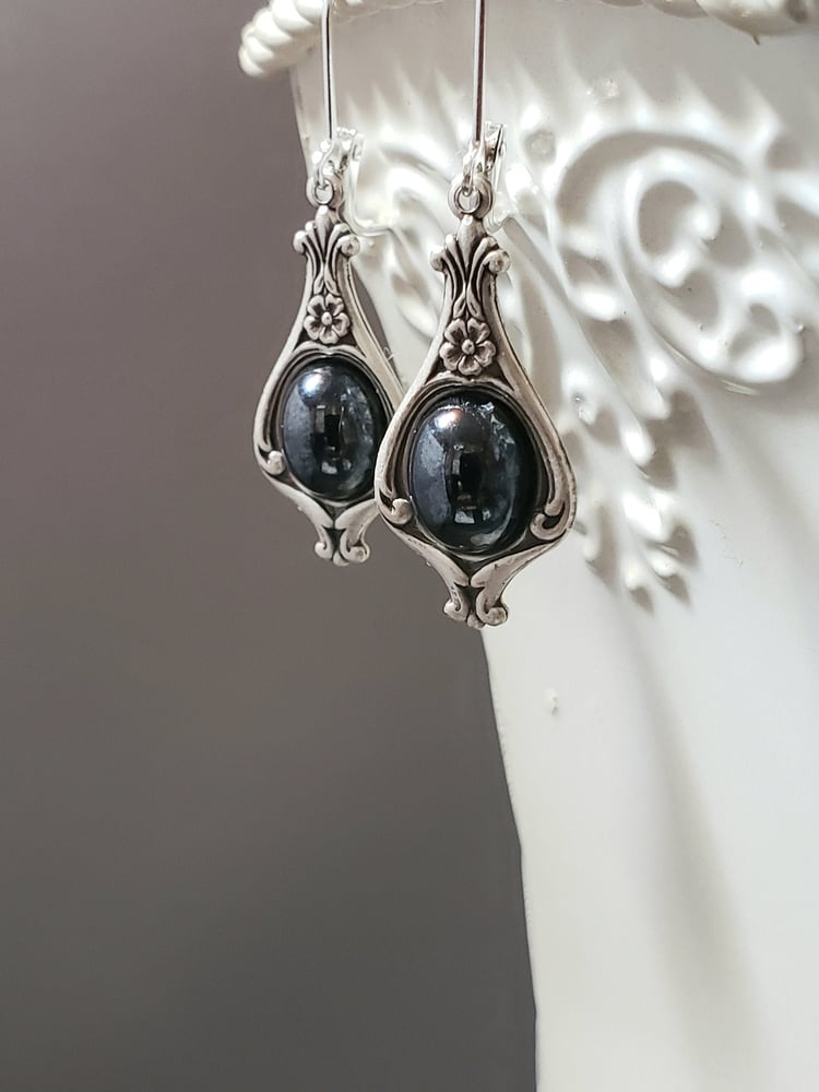 Image of Edwardian Drop Earrings - Edwardian Style Jewelry - Victorian Reproduction - Historical Jewelry -...