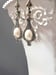 Image of Edwardian Pearl Earrings - Edwardian Style Jewelry - Alfons Mucha - Art Nouveau Drop Earrings - G...