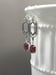Image of Silver and Red Art Deco Earrings - 1920s Art Deco Jewelry - 1920s Earrings - Jewelry for Flapper ...