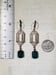 Image of Emerald Green Art Deco Earrings - 1920s Art Deco Jewelry - Vintage Style Crystal Earrings - Flapp...