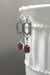 Image of Silver and Red Art Deco Earrings - 1920s Art Deco Jewelry - 1920s Earrings - Jewelry for Flapper ...