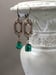 Image of Emerald Green Art Deco Earrings - 1920s Art Deco Jewelry - Vintage Style Crystal Earrings - Flapp...