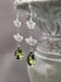 Image of Peridot Green Deco Rhinestone Earrings - 1920s Art Deco Jewelry - Great Gatsby Wedding - 1920s Fl...
