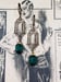Image of Emerald Green Art Deco Earrings - 1920s Art Deco Jewelry - Vintage Style Crystal Earrings - Flapp...