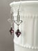 Image of Purple Art Deco Earrings - Reproduction Art Deco Jewelry - 1920s Earrings - Flapper Jewelry - 192...