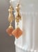 Image of Art Deco Fan Earrings - Art Deco Jewelry - 1920s Flapper - Assemblage Earrings - Art Nouveau Jewe...