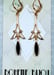 Image of Gold and Black Art Deco - 1920s Art Deco Jewelry - Flapper Earrings - Great Gatsby Wedding - Vint...
