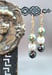 Image of Suffragette Pearl Earrings - Edwardian Drop Earrings - Historical Jewelry - Edwardian Style Jewel...