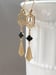 Image of Black and Gold Art Deco Earrings - Art Deco Jewelry - Assemblage Earrings - Flapper Jewelry - 192...