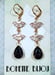Image of Purple Rhinestone Earrings - 1920s Art Deco Jewelry - Great Gatsby Wedding - 1920s Flapper Earrin...