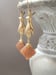 Image of Art Deco Fan Earrings - Art Deco Jewelry - 1920s Flapper - Assemblage Earrings - Art Nouveau Jewe...