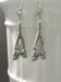 Image of Silver Art Deco Earrings - Art Deco Jewelry - Art Nouveau Earrings - Reproduction Jewelry - Belle...