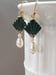 Image of Fan Earrings Art Deco - Reproduction Art Deco Jewelry - 1920s Earrings - Flapper Jewelry - 1920s ...