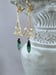 Image of Green and Gold Art Deco - 1920s Art Deco Jewelry - Flapper Earrings - Great Gatsby Wedding - Vint...