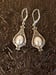 Image of Silver and Pearl Edwardian Earrings - Edwardian Style Jewelry - Art Nouveau Style Drop Earrings -...