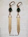 Image of Green and Gold Art Deco Earrings - 1920s Art Deco Jewelry - 1920s Earrings - Flapper Jewelry - 19...