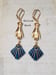 Image of Art Deco Fan Earrings - 1920s Art Deco Jewelry - Assemblage Earrings - Flapper Jewelry - Vintage ...