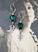 Image of Emerald Rhinestone Art Deco Earrings - 1920s Art Deco Jewelry - Great Gatsby Wedding - Flapper Je...