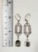 Image of Black Diamond Art Deco Earrings - Art Deco Jewelry - 1920s Wedding - Edwardian Reproduction Jewel...