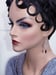 Image of Art Deco Black Earrings - 1920s Art Deco Jewelry - Flapper Jewelry - Edwardian Style Earrings - V...