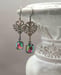 Image of Art Nouveau Drop Earrings - Edwardian Style Jewelry - Gilded Age - Victorian Era Earrings - Art N...