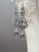 Image of Purple Crystal Filigree Earrings - Edwardian Style Jewelry - Purple Victorian Earrings - Edwardia...