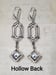 Image of Art Deco Estate Earrings - Art Deco Jewelry - 1920s Flapper - Peach Bridal Earrings - 1920s Weddi...