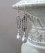 Image of Art Nouveau Gray Pearl Earrings - Art Nouveau Style Jewelry - Alfons Mucha - Gilded Age Earrings ...