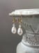 Image of Teardrop Pearl Earrings - Historical Jewelry - Dainty Pearl Earrings - Jane Austen Jewelry - Rege...